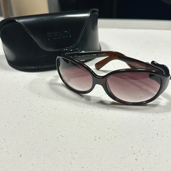 Fendi | Accessories | Vintage Brown Tortoise Fendi  display picture 2